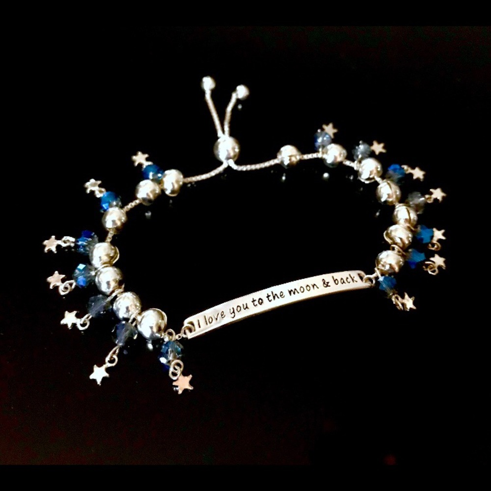 STERLING “I LOVE YOU TO THE MOON & BACK” Bracelet